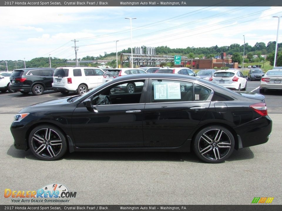 2017 Honda Accord Sport Sedan Crystal Black Pearl / Black Photo #5