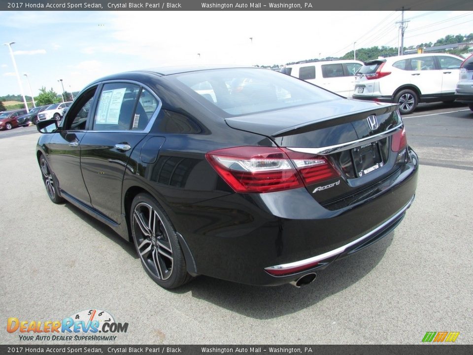2017 Honda Accord Sport Sedan Crystal Black Pearl / Black Photo #6