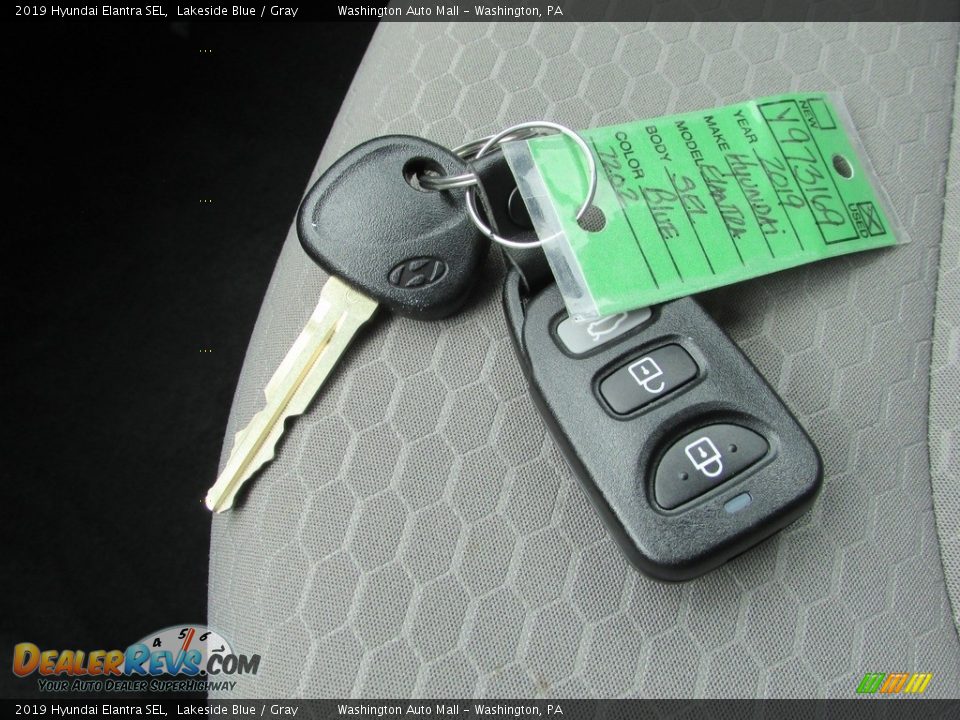 2019 Hyundai Elantra SEL Lakeside Blue / Gray Photo #25