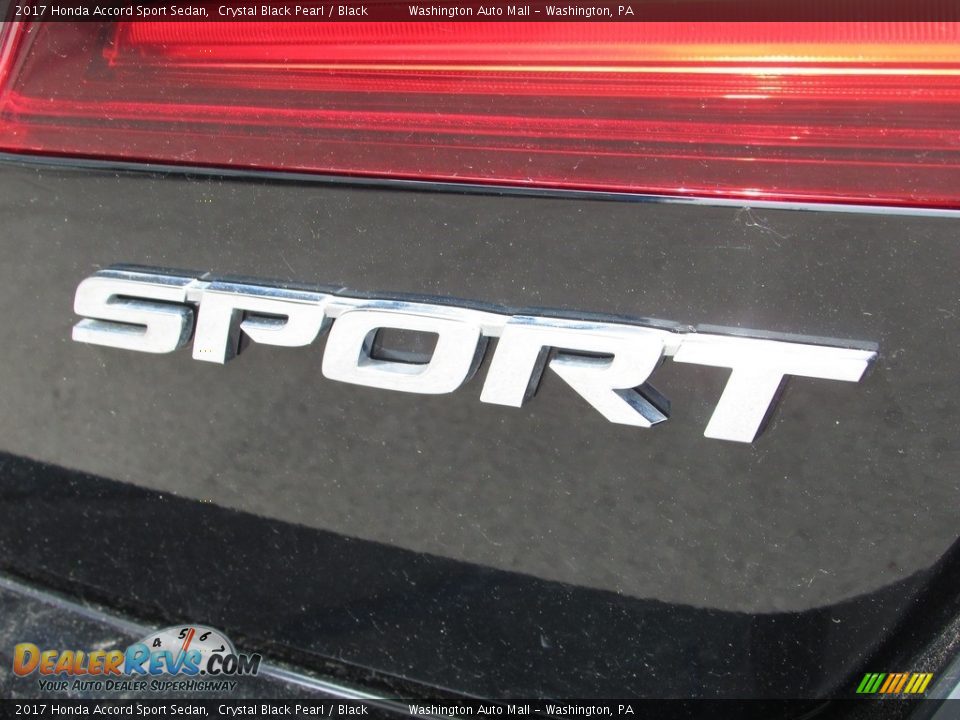 2017 Honda Accord Sport Sedan Crystal Black Pearl / Black Photo #9