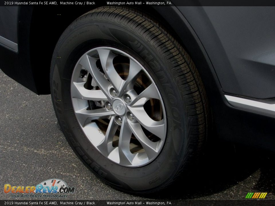 2019 Hyundai Santa Fe SE AWD Machine Gray / Black Photo #3