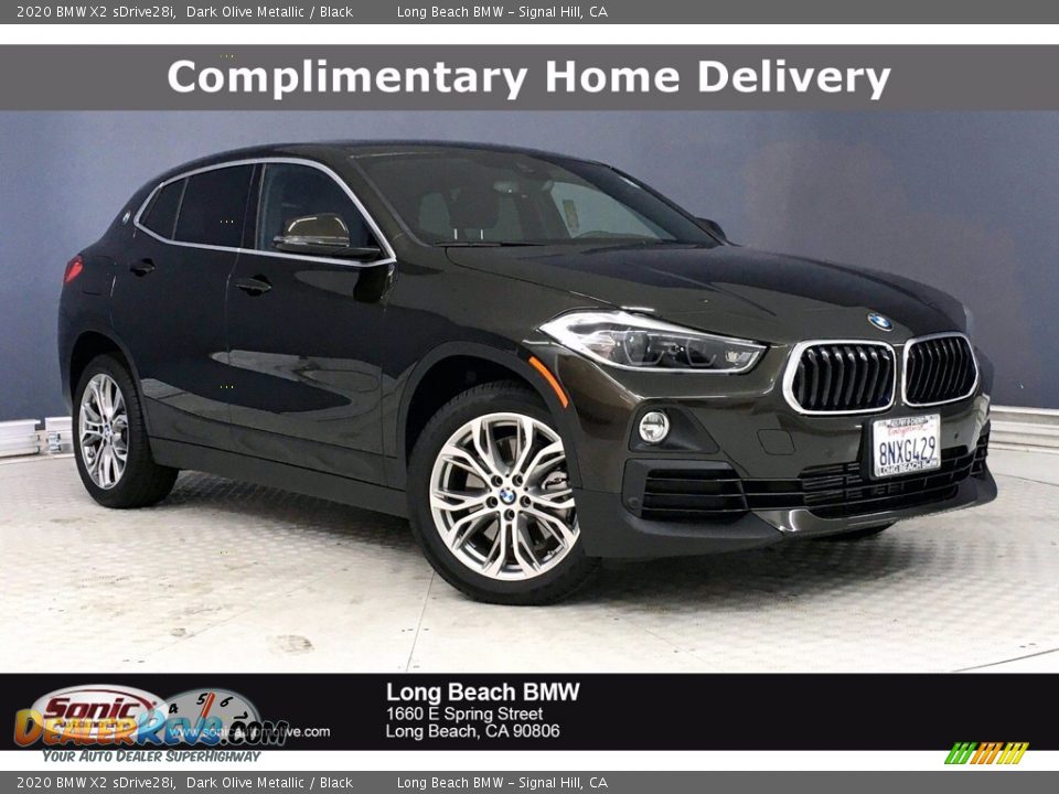 2020 BMW X2 sDrive28i Dark Olive Metallic / Black Photo #1