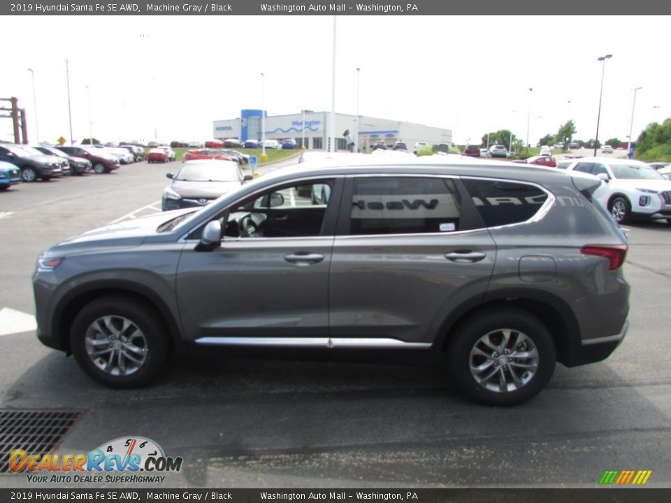 2019 Hyundai Santa Fe SE AWD Machine Gray / Black Photo #7