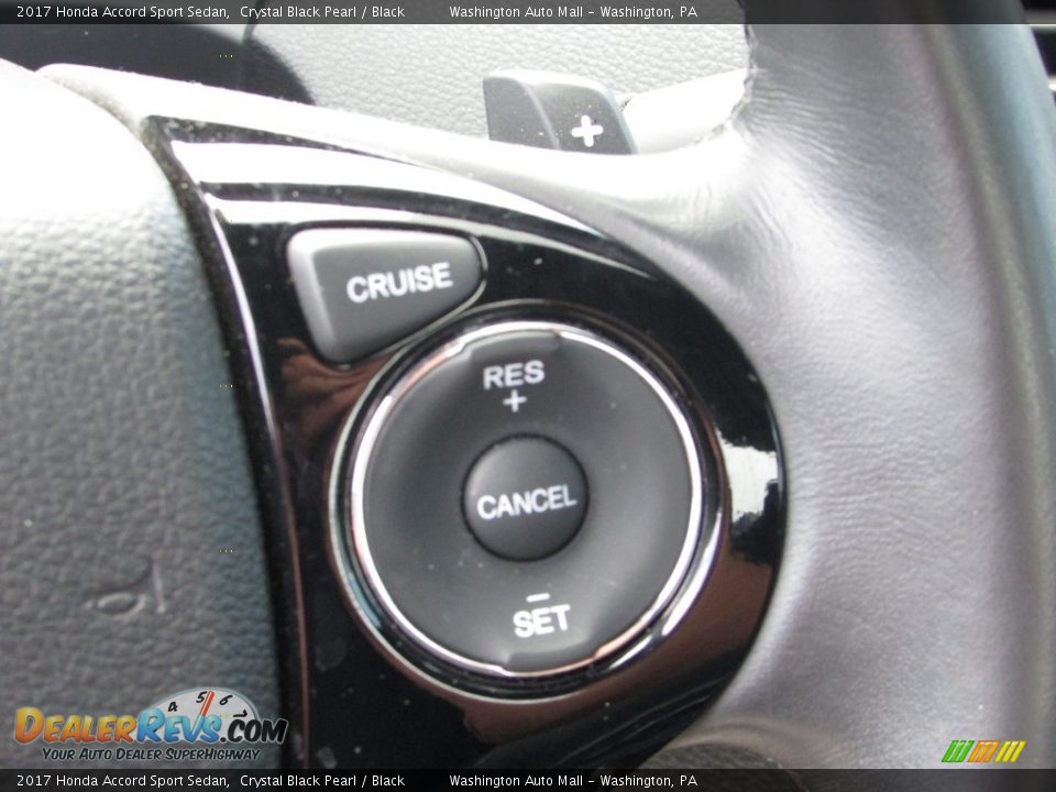 2017 Honda Accord Sport Sedan Crystal Black Pearl / Black Photo #18