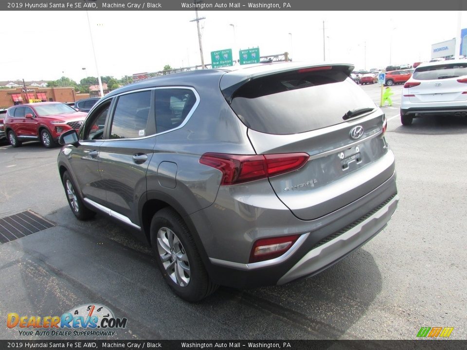 2019 Hyundai Santa Fe SE AWD Machine Gray / Black Photo #8