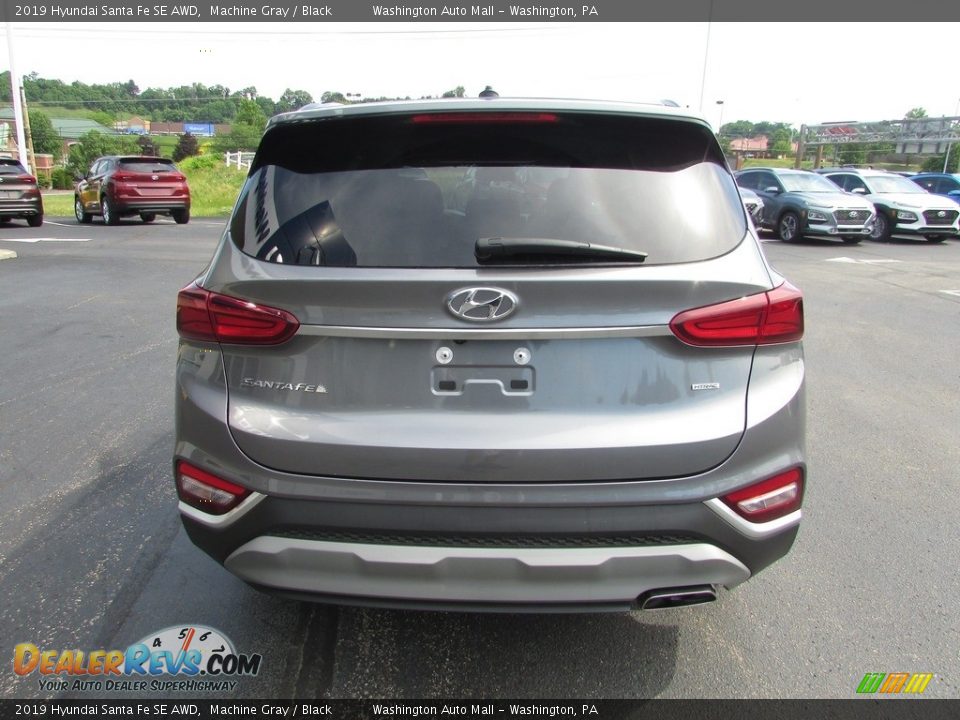 2019 Hyundai Santa Fe SE AWD Machine Gray / Black Photo #9