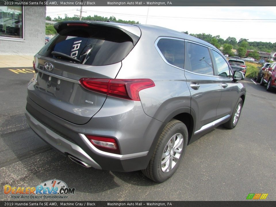 2019 Hyundai Santa Fe SE AWD Machine Gray / Black Photo #10