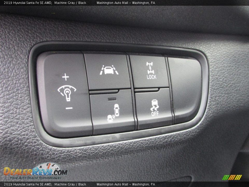 2019 Hyundai Santa Fe SE AWD Machine Gray / Black Photo #12