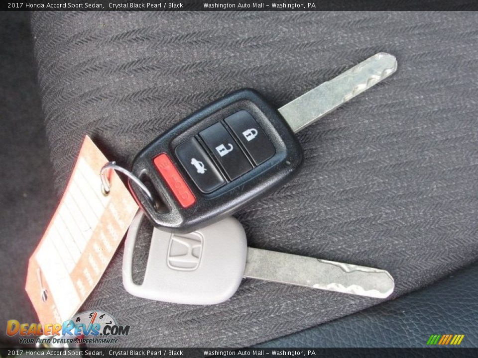 2017 Honda Accord Sport Sedan Crystal Black Pearl / Black Photo #23