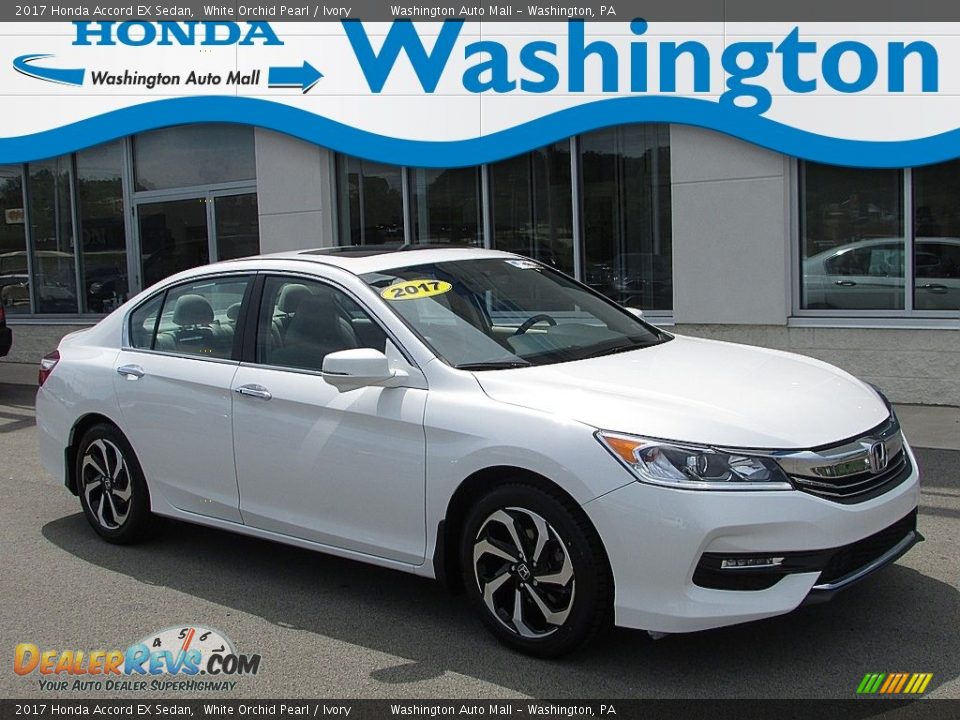 2017 Honda Accord EX Sedan White Orchid Pearl / Ivory Photo #1