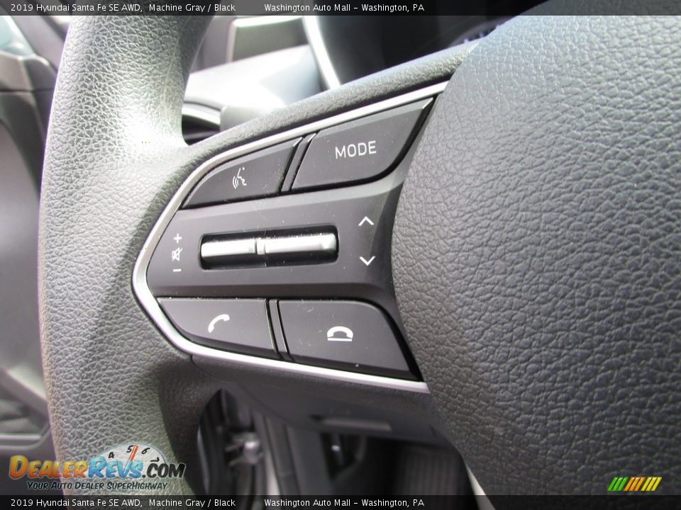 2019 Hyundai Santa Fe SE AWD Machine Gray / Black Photo #19