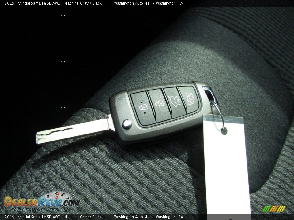 2019 Hyundai Santa Fe SE AWD Machine Gray / Black Photo #25