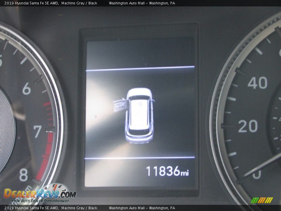 2019 Hyundai Santa Fe SE AWD Machine Gray / Black Photo #27
