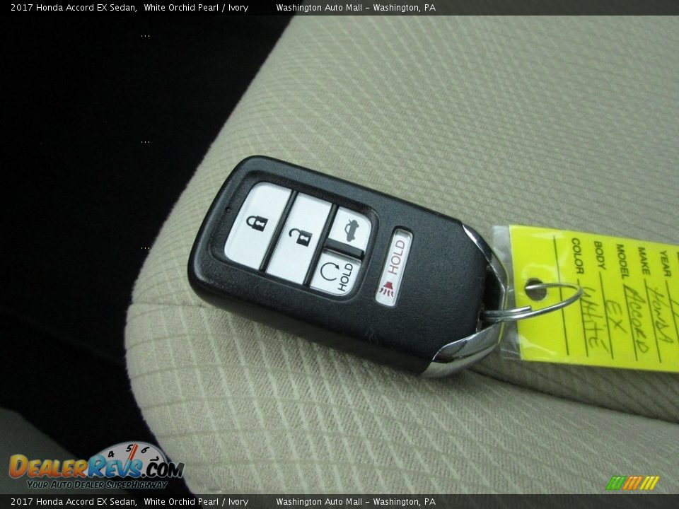 2017 Honda Accord EX Sedan White Orchid Pearl / Ivory Photo #27