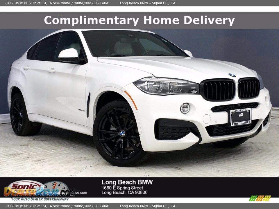 2017 BMW X6 xDrive35i Alpine White / White/Black Bi-Color Photo #1