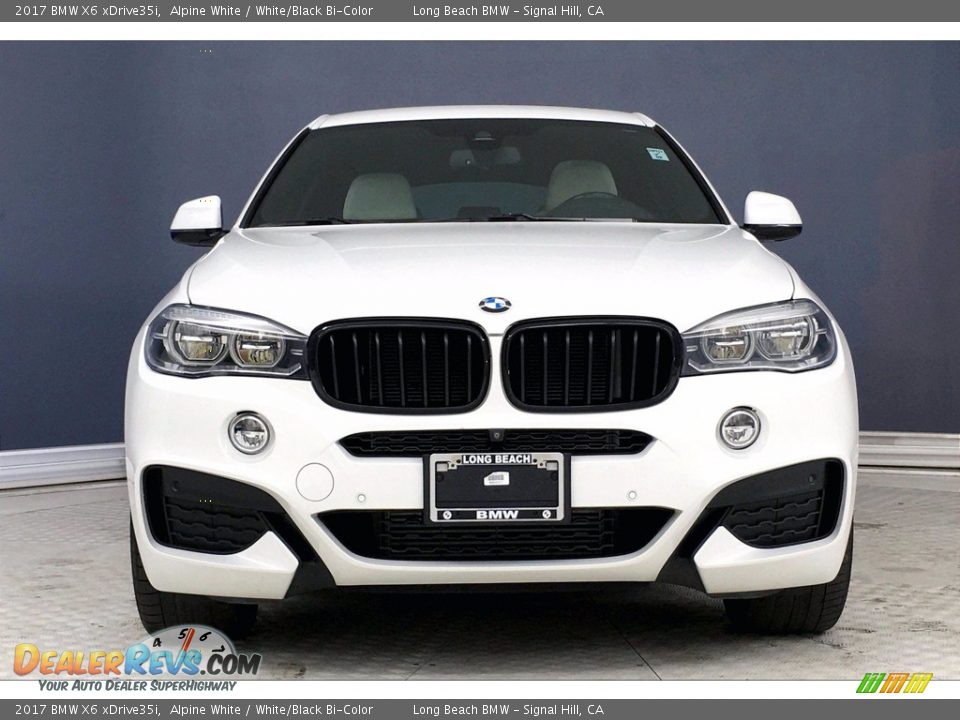 2017 BMW X6 xDrive35i Alpine White / White/Black Bi-Color Photo #2