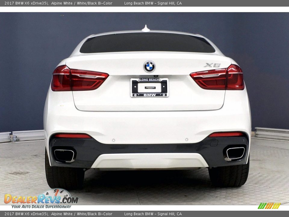 2017 BMW X6 xDrive35i Alpine White / White/Black Bi-Color Photo #3