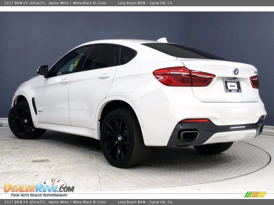 2017 BMW X6 xDrive35i Alpine White / White/Black Bi-Color Photo #10