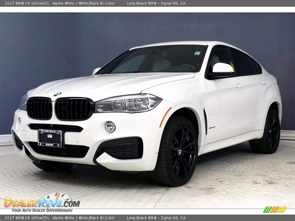 2017 BMW X6 xDrive35i Alpine White / White/Black Bi-Color Photo #12