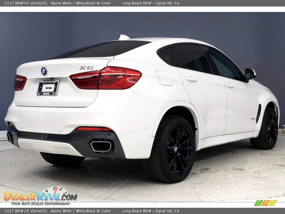 2017 BMW X6 xDrive35i Alpine White / White/Black Bi-Color Photo #13