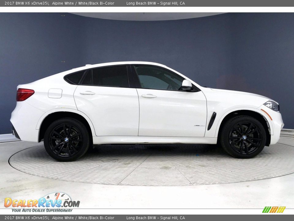 2017 BMW X6 xDrive35i Alpine White / White/Black Bi-Color Photo #14