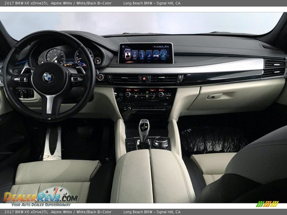 2017 BMW X6 xDrive35i Alpine White / White/Black Bi-Color Photo #15