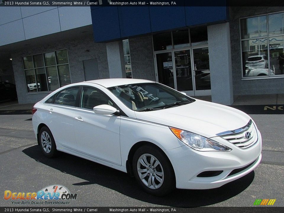 2013 Hyundai Sonata GLS Shimmering White / Camel Photo #1
