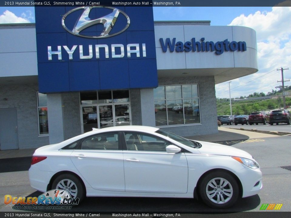 2013 Hyundai Sonata GLS Shimmering White / Camel Photo #2