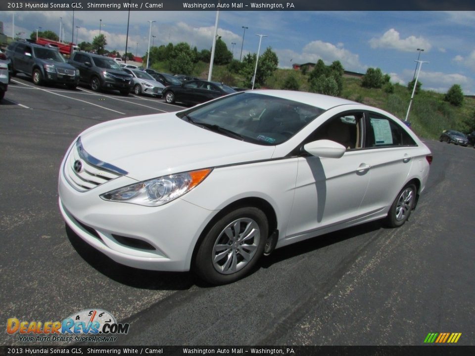 2013 Hyundai Sonata GLS Shimmering White / Camel Photo #4