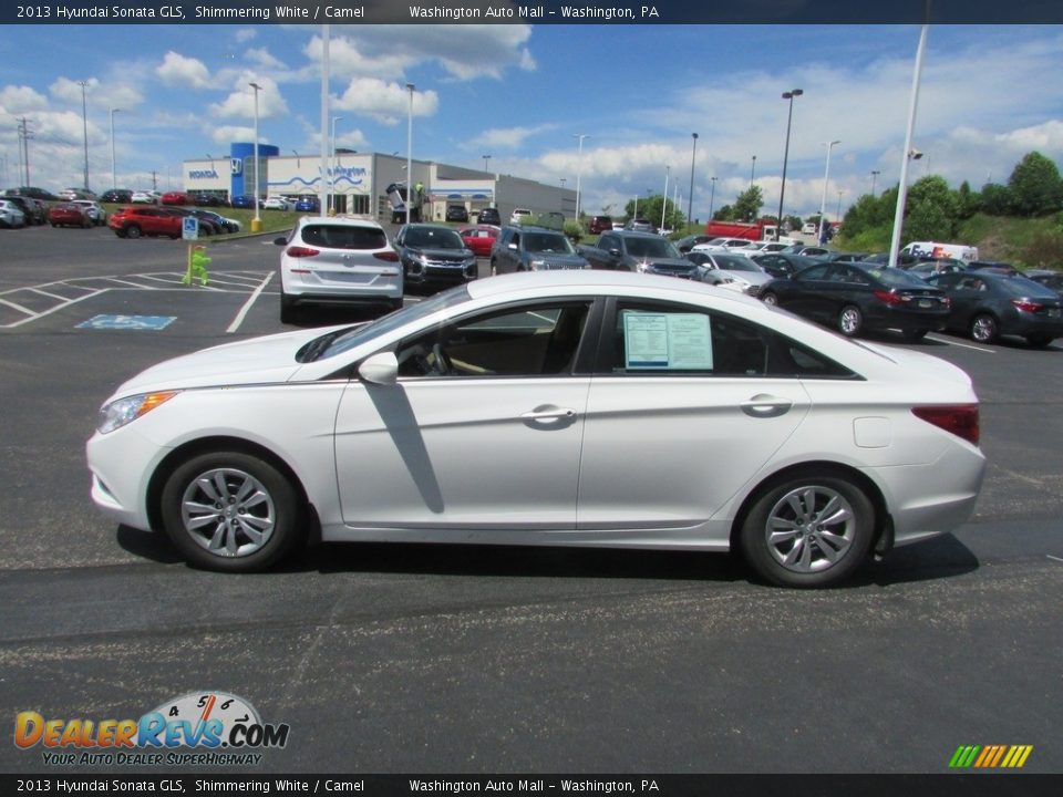 2013 Hyundai Sonata GLS Shimmering White / Camel Photo #5