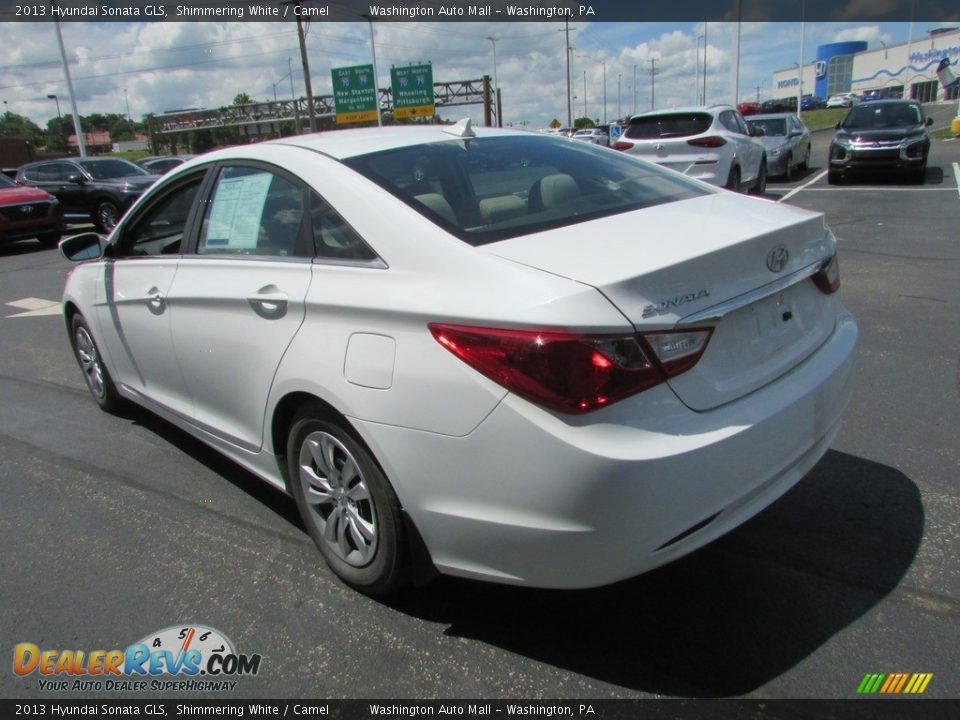 2013 Hyundai Sonata GLS Shimmering White / Camel Photo #6