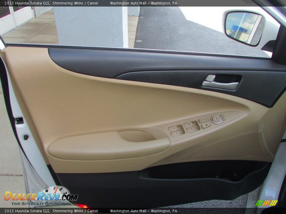 2013 Hyundai Sonata GLS Shimmering White / Camel Photo #10