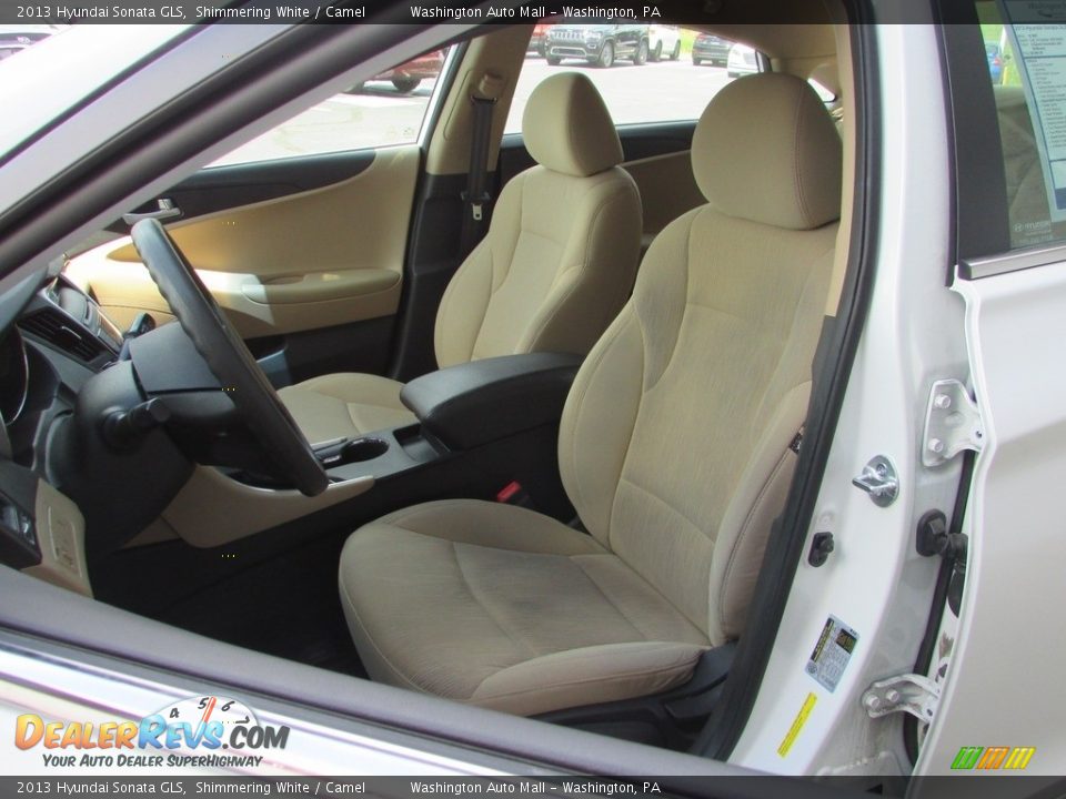 2013 Hyundai Sonata GLS Shimmering White / Camel Photo #11