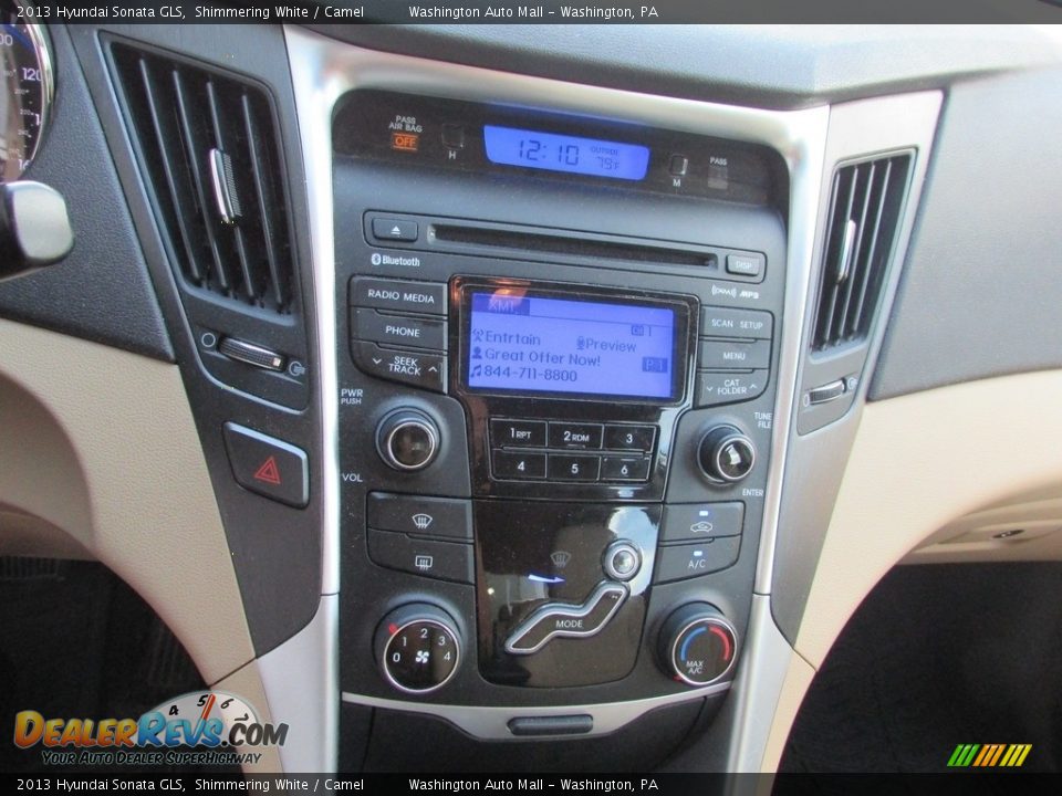 2013 Hyundai Sonata GLS Shimmering White / Camel Photo #13