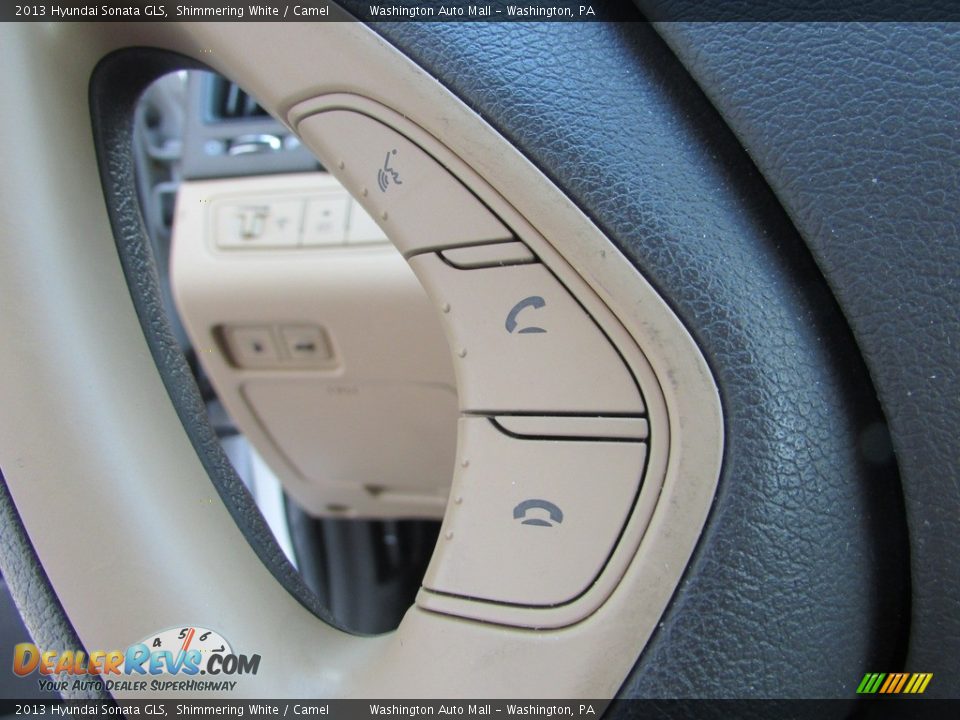 2013 Hyundai Sonata GLS Shimmering White / Camel Photo #15