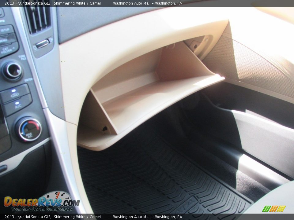 2013 Hyundai Sonata GLS Shimmering White / Camel Photo #19