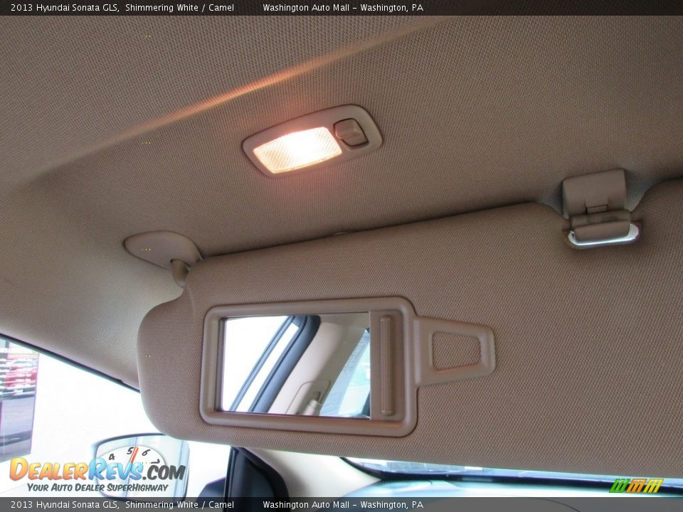 2013 Hyundai Sonata GLS Shimmering White / Camel Photo #21