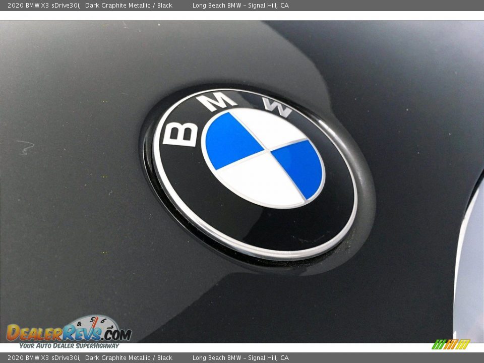 2020 BMW X3 sDrive30i Dark Graphite Metallic / Black Photo #33