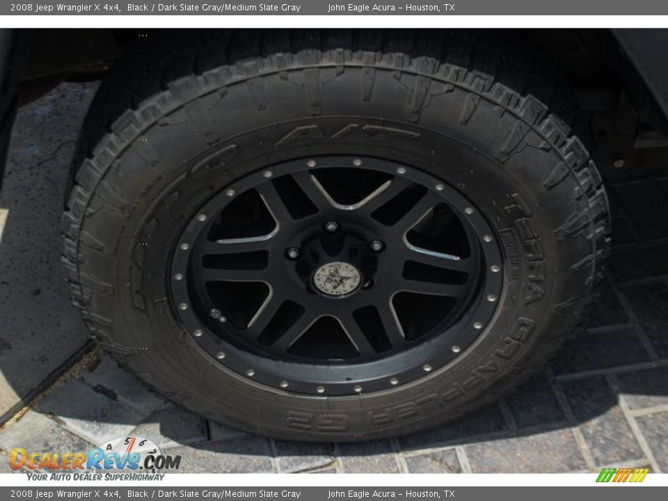 2008 Jeep Wrangler X 4x4 Black / Dark Slate Gray/Medium Slate Gray Photo #10