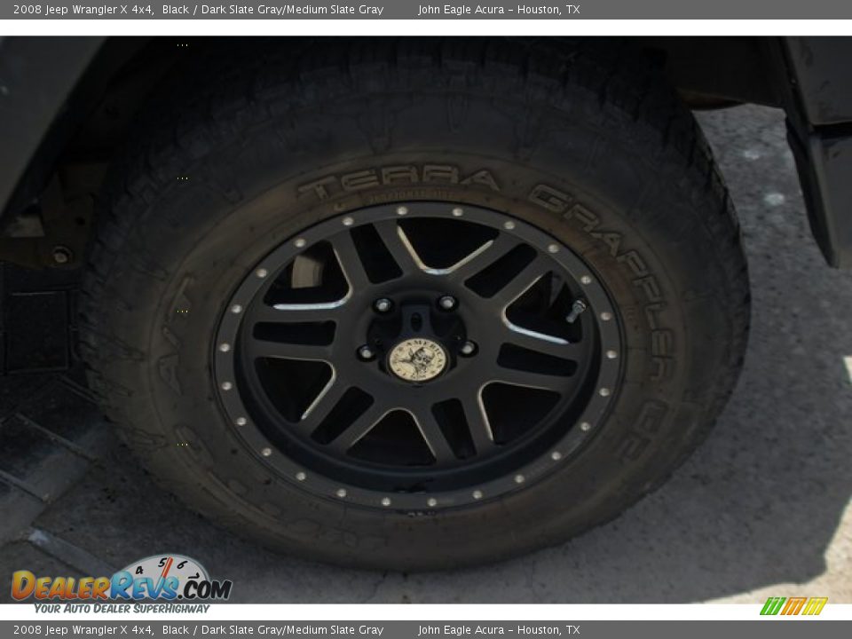 2008 Jeep Wrangler X 4x4 Black / Dark Slate Gray/Medium Slate Gray Photo #12
