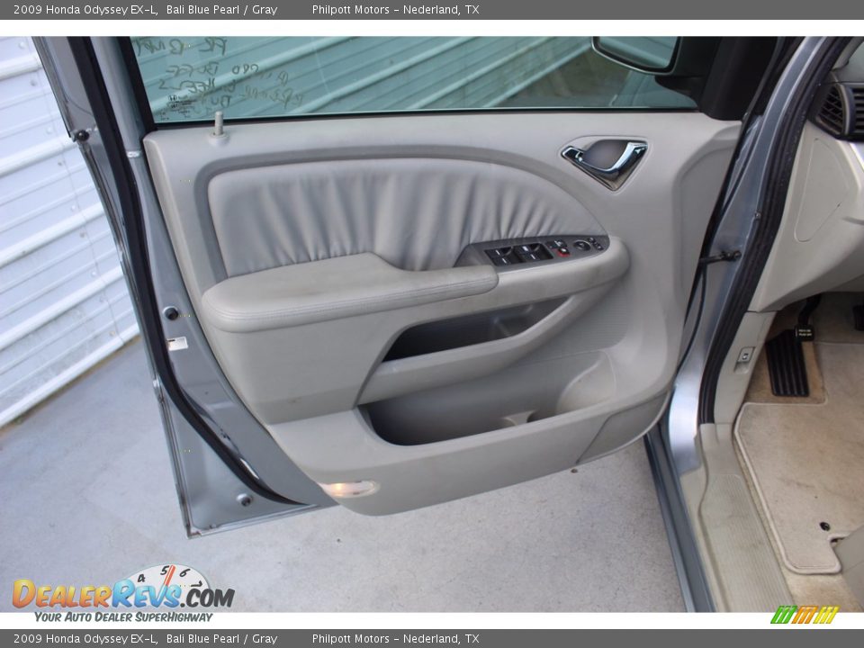 2009 Honda Odyssey EX-L Bali Blue Pearl / Gray Photo #14