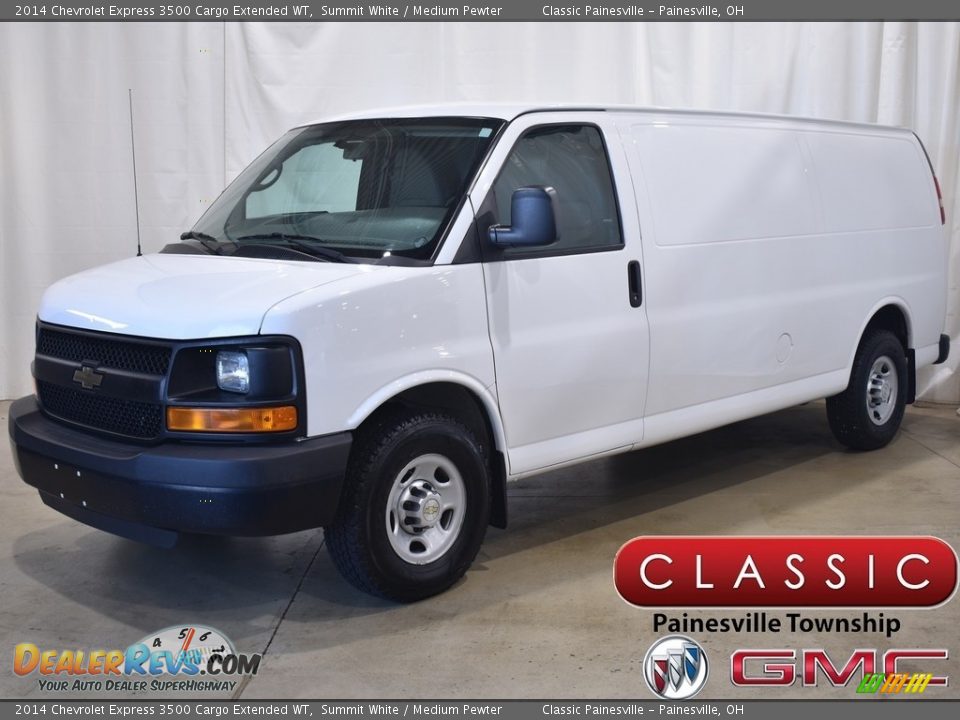 2014 Chevrolet Express 3500 Cargo Extended WT Summit White / Medium Pewter Photo #1