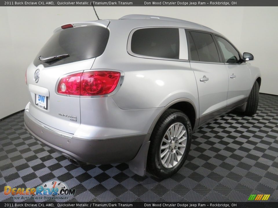 2011 Buick Enclave CXL AWD Quicksilver Metallic / Titanium/Dark Titanium Photo #18