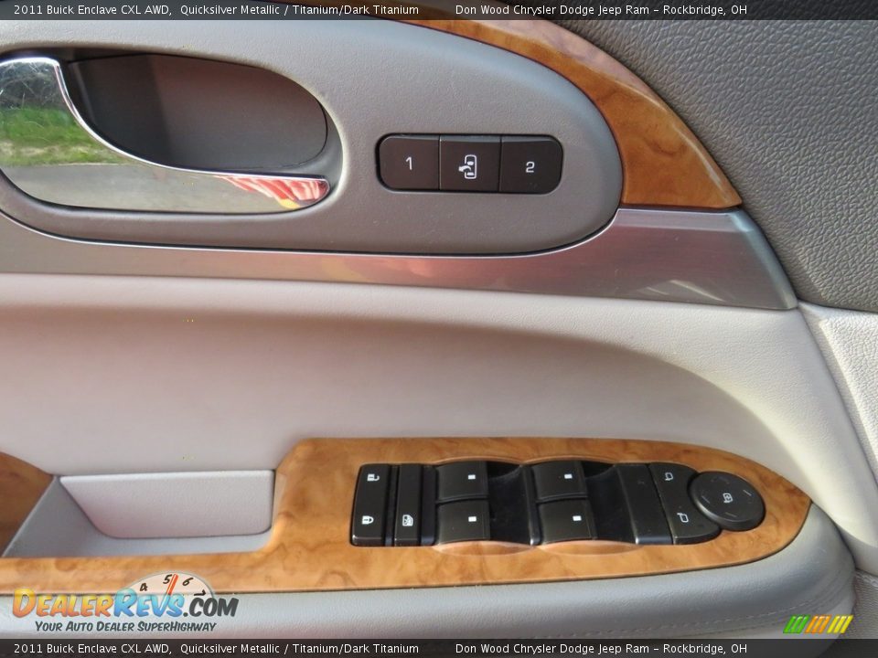 2011 Buick Enclave CXL AWD Quicksilver Metallic / Titanium/Dark Titanium Photo #21
