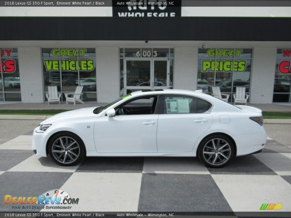 2018 Lexus GS 350 F Sport Eminent White Pearl / Black Photo #1