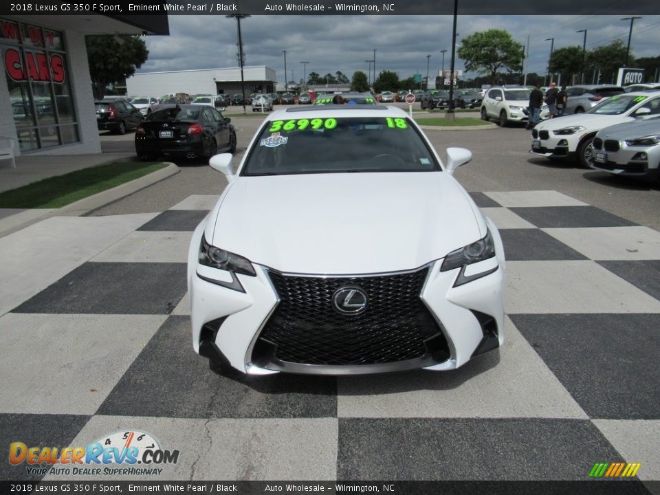 2018 Lexus GS 350 F Sport Eminent White Pearl / Black Photo #2