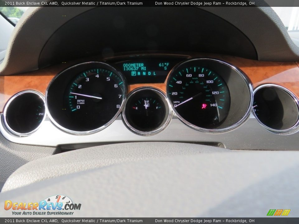 2011 Buick Enclave CXL AWD Quicksilver Metallic / Titanium/Dark Titanium Photo #24