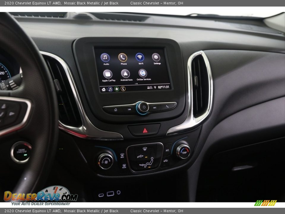 2020 Chevrolet Equinox LT AWD Mosaic Black Metallic / Jet Black Photo #8