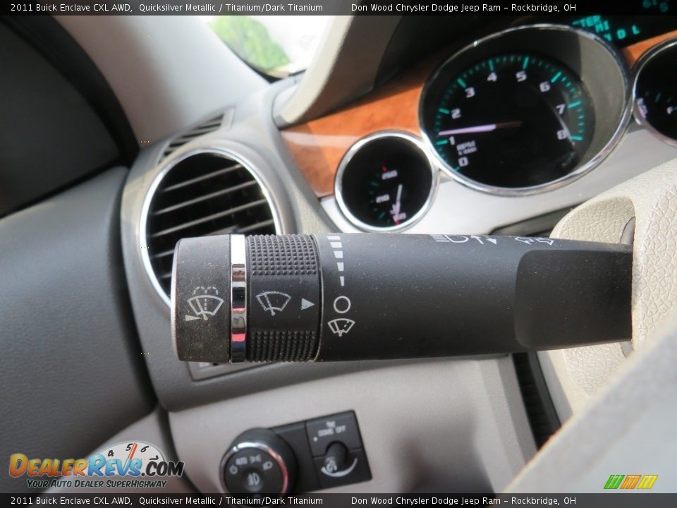 2011 Buick Enclave CXL AWD Quicksilver Metallic / Titanium/Dark Titanium Photo #26