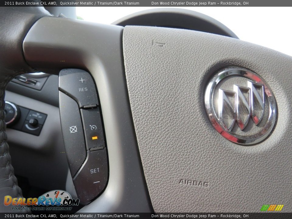 2011 Buick Enclave CXL AWD Quicksilver Metallic / Titanium/Dark Titanium Photo #27